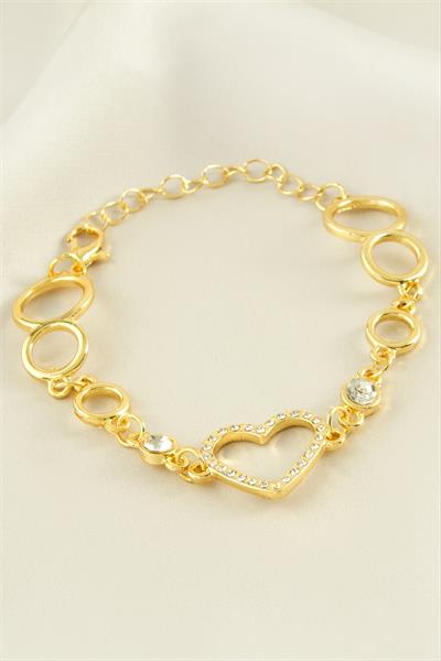 Kalp Taşlı Bileklik