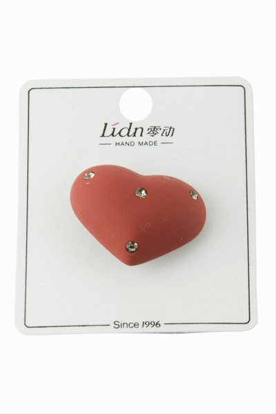 Kalp Taşlı  Lastikli Toka