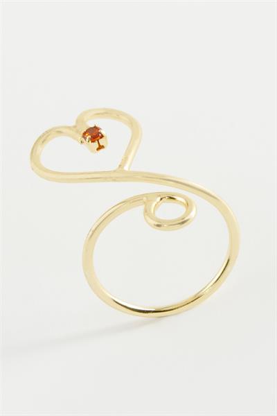 Kalp Taşlı Yüzük