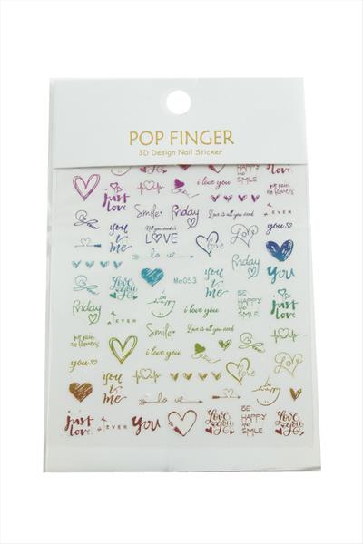 Kalp Yazılı Tattoo Dövme Sticker