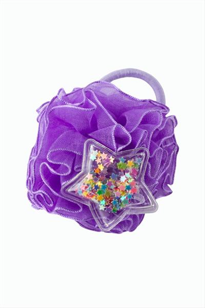 Kalp Yıldız Ponponlu Lastikli Toka