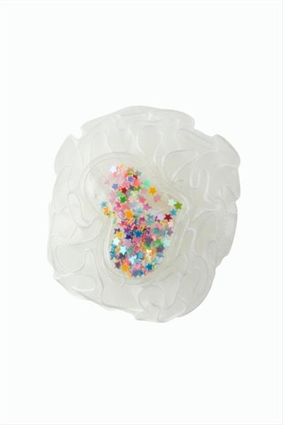 Kalp Yıldız Ponponlu Lastikli Toka