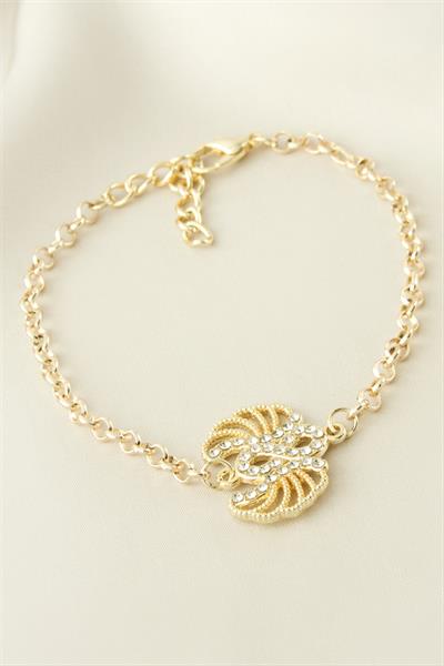 Kanat Sonsuzluk Taşlı Bileklik