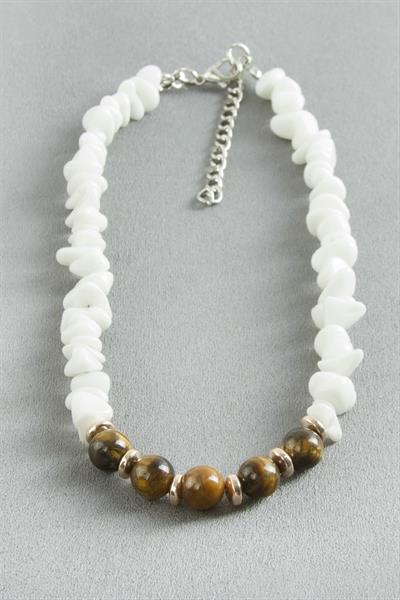 Kaplangözü Sedef Kırık Doğaltaş Kolye