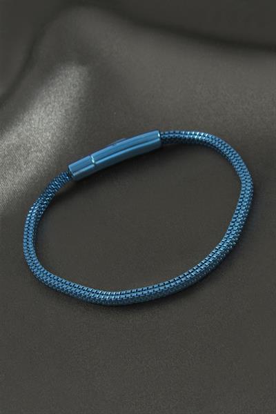 Kare Kobra Zincir Lüks Çelik Bileklik