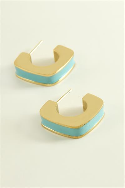 Kare Lüks Çelik Küpe