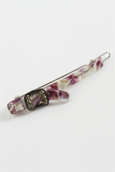 Kare Taşlı Klipsli Toka