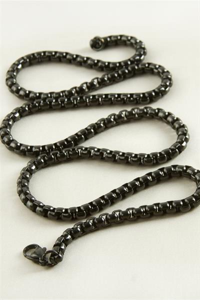 Kare Zincir Çelik Kolye 45 cm