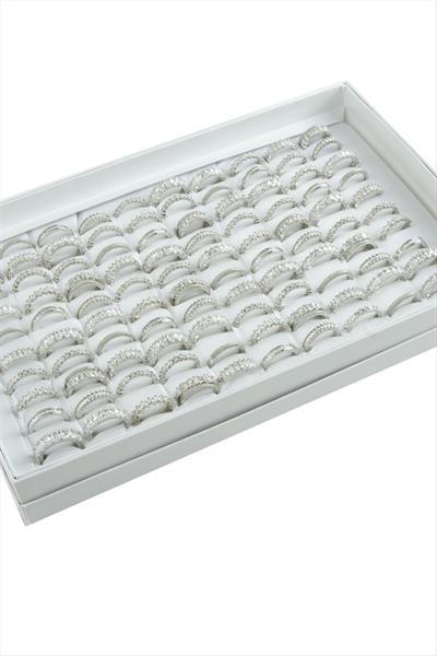 Karışık Lüks Baget Zirkon Taşlı Yüzük