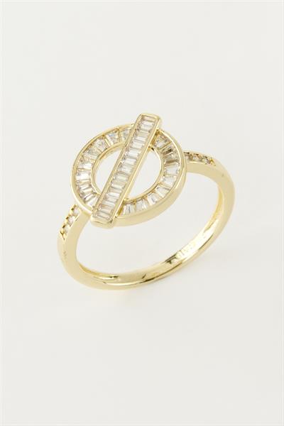 Karışık Lüks Zirkon Taşlı Çelik Yüzük 1 Adet