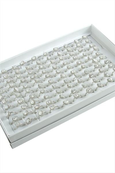 Karışık Lüks Zirkon Taşlı Ciddi İlişki Yüzüğü