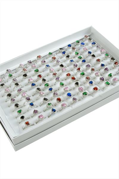 Karışık Lüks Zirkon Taşlı Ciddi İlişki Yüzüğü