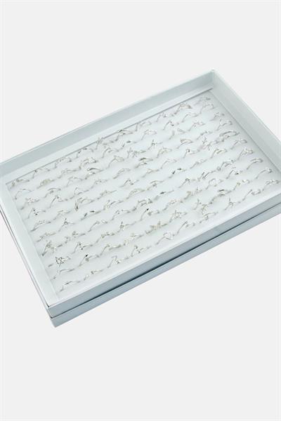 Karışık Lüx Çelik Eklem Yüzük 1 Adet