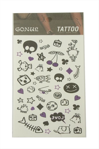 Karışık Tattoo Dövme Sticker