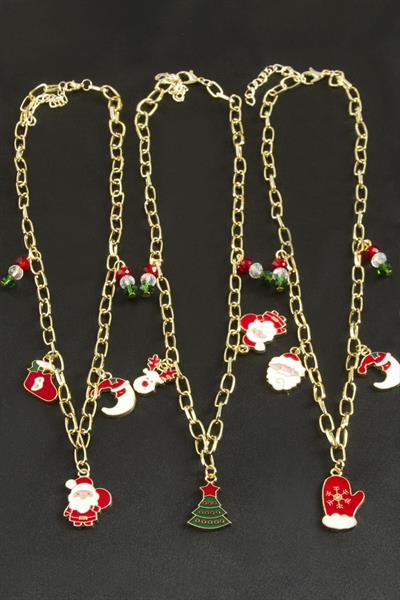 Karışık Zincir Yılbaşı Kolyesi