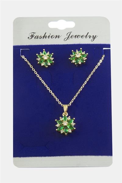 Kartanesi Zirkon Taşlı Set Kolye