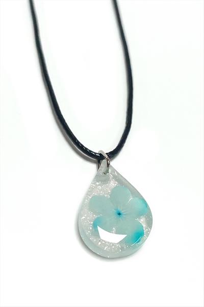 Kartopu Çiçeği Damla Epoksi Kolye