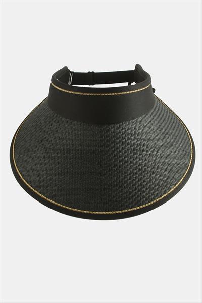 Kasketli Hasır Plaj Şapkası