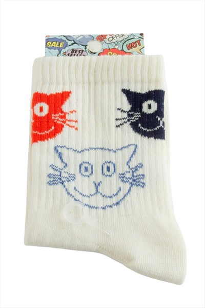 Kedi Kolej Çorap 8*28