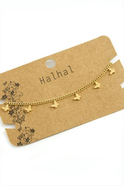 Kelebek Lüks Çelik Halhal