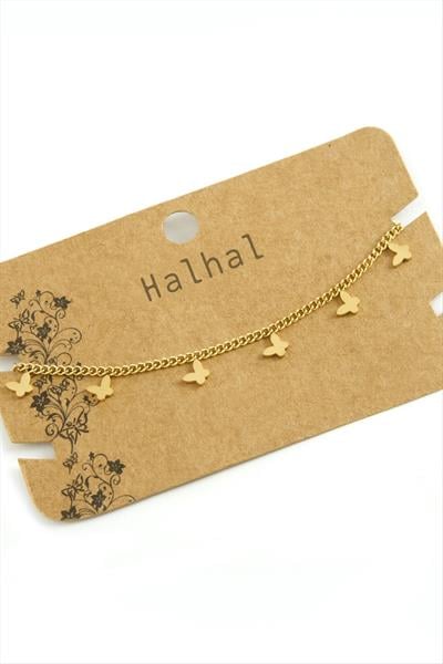 Kelebek Lüks Çelik Halhal