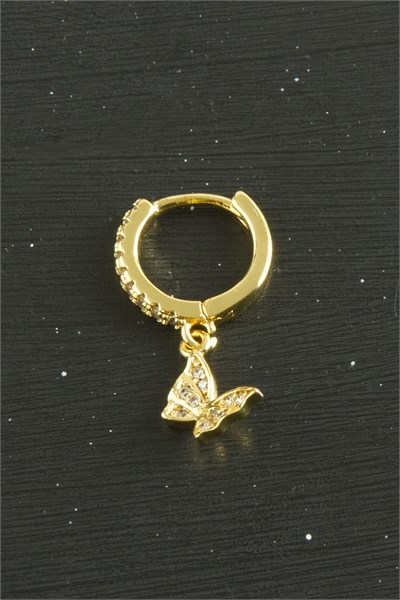 Kelebek Lüks Çelik Kulak Burun Piercing 1 Adet