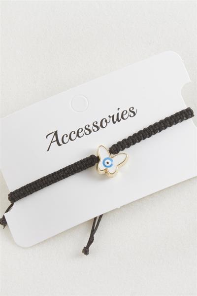 Kelebek Makrome Örgülü Bileklik