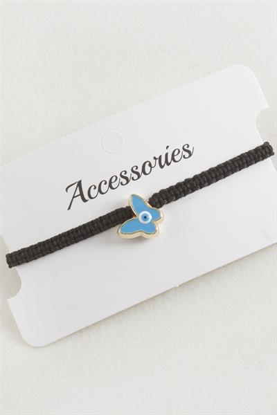 Kelebek Makrome Örgülü Bileklik