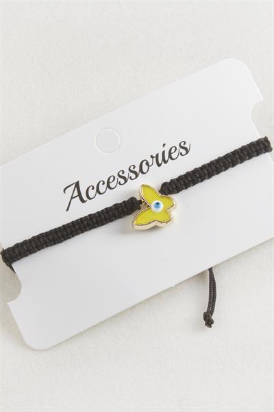 Kelebek Makrome Örgülü Bileklik