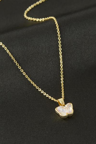 Kelebek Taşlı Kolye