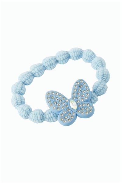 Kelebek Taşlı Lastikli Toka