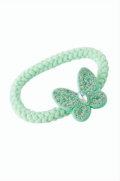 Kelebek Taşlı Lastikli Toka