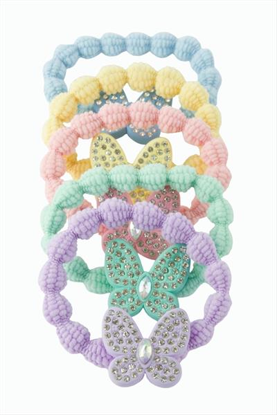 Kelebek Taşlı Lastikli Toka