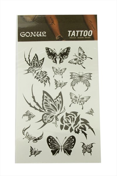 Kelebek Tattoo Dövme Sticker