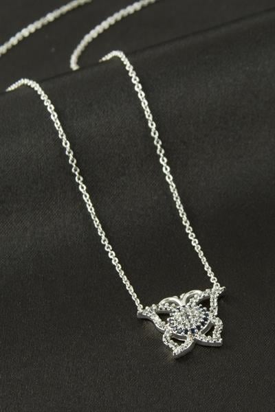 Kelebek Zirkon Taşlı Kolye