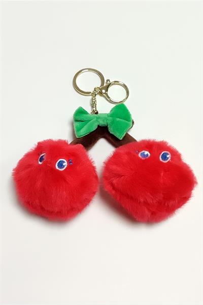 Kiraz Peluş Ayıcık Anahtarlık 1 Adet