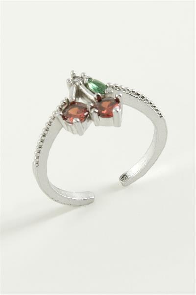 Kiraz Zirkon Taşlı Yüzük