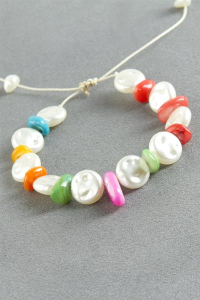 Kırık Doğaltaş İnci Bileklik