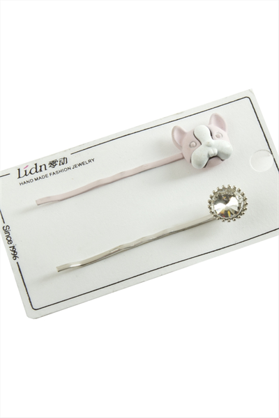 Köpek Taşlı Tel Toka 2 Adet