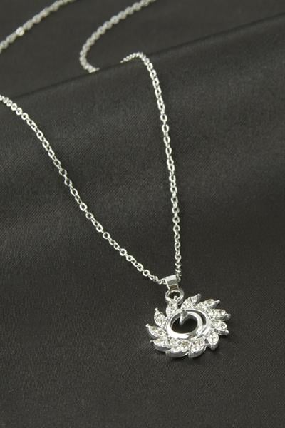 KuğuZirkon Taşlı Kolye