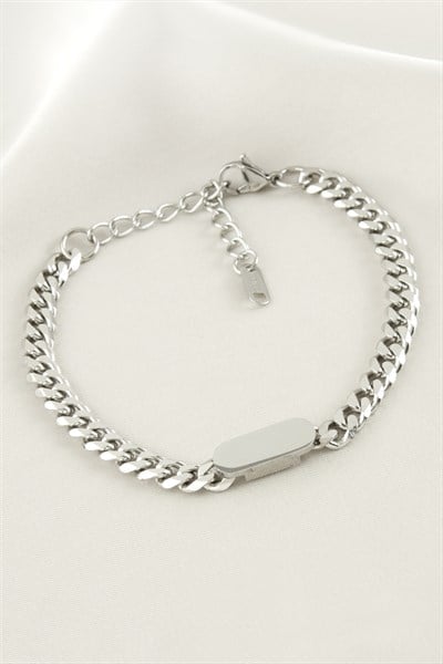 Künye Çelik Bileklik (İsim Yazılabilir)