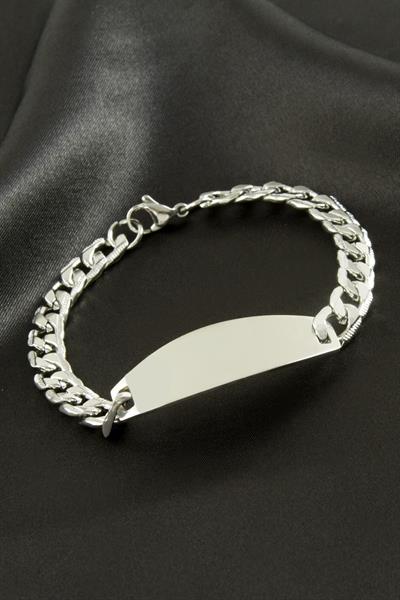 Künye Çelik Bileklik (İsim Yazılabilir)