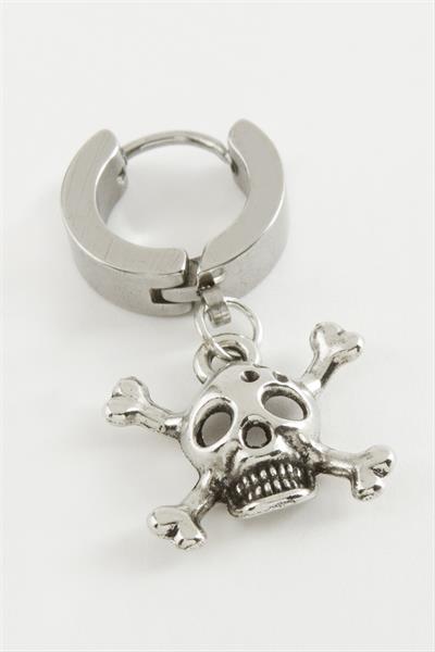 Kuru Kafa Çelik Erkek Küpe 1 Adet