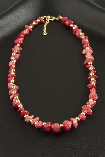 Kuvars Kırık Doğaltaş Kolye