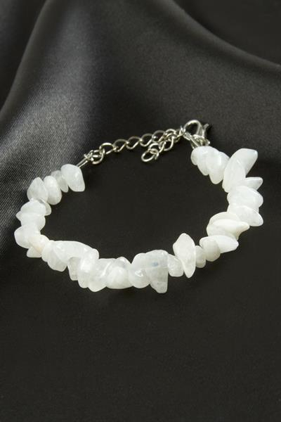 Kuvars Kırık Doğaltaşlı Bileklik