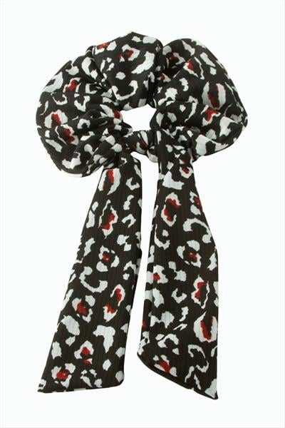 Kuyruklu Leopar Desenli Simit Toka