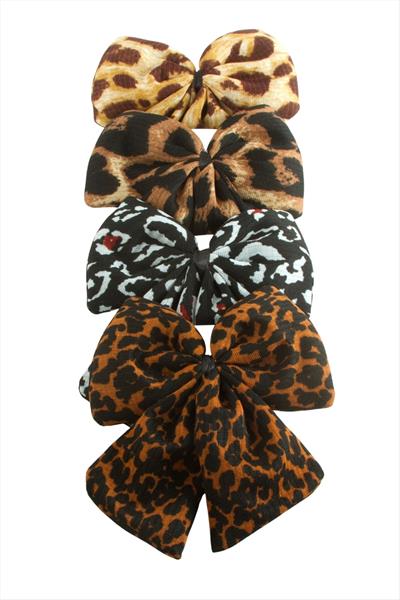 Leopar Desenli Fiyong Otomatik Toka 14 cm