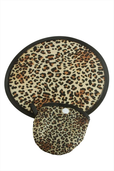 Leopar Desenli Kore Yelpaze 20 cm