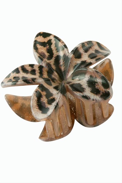 Leopar Desenli Lotus Mandal Toka 8 cm