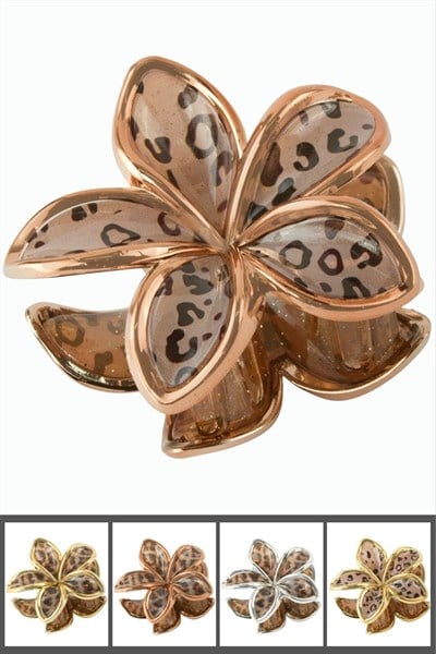 Leopar Desenli Lotus Mandal Toka 8 cm